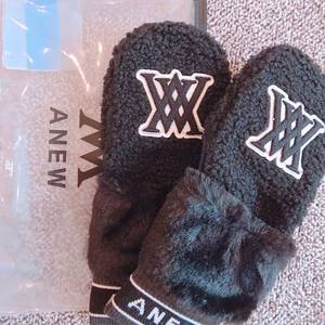 어뉴골프 여성용 겨울 골프 장갑 S 블랙 (새상품)