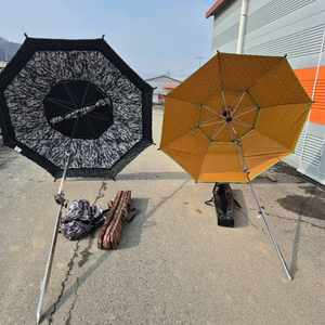 트라이캠프 낚시 파라솔 52인치 각도기 타격봉 월세트 호봉 쿨비즈 2층 파라솔 52인치 각도기 타격봉세트 이미지