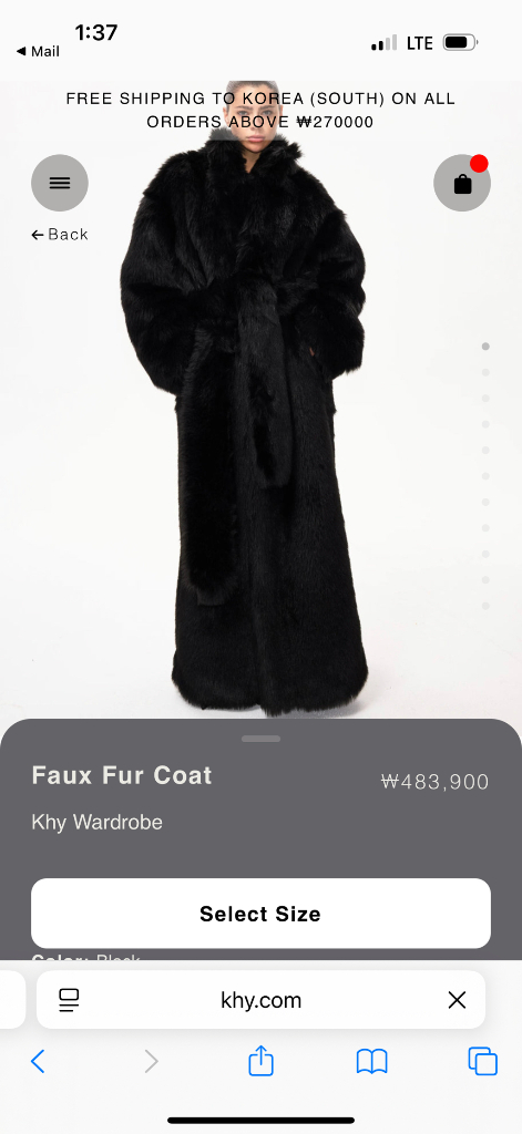 (교환가능)카이 폭스 퍼 코트--0