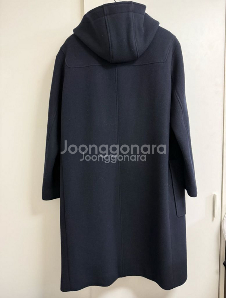 드로우핏 세인트 오버핏 프리미엄 울 더플코트 네이비 m--3