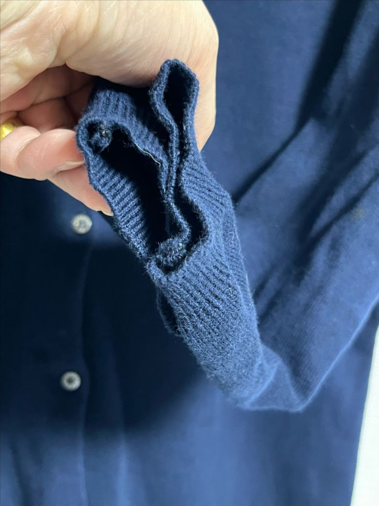 폴로 랄프로렌 U넥 네이비 가디건 XL--1