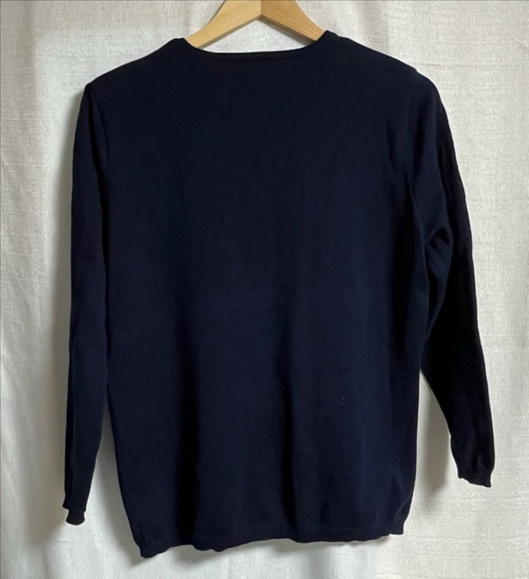 폴로 랄프로렌 U넥 네이비 가디건 XL--4