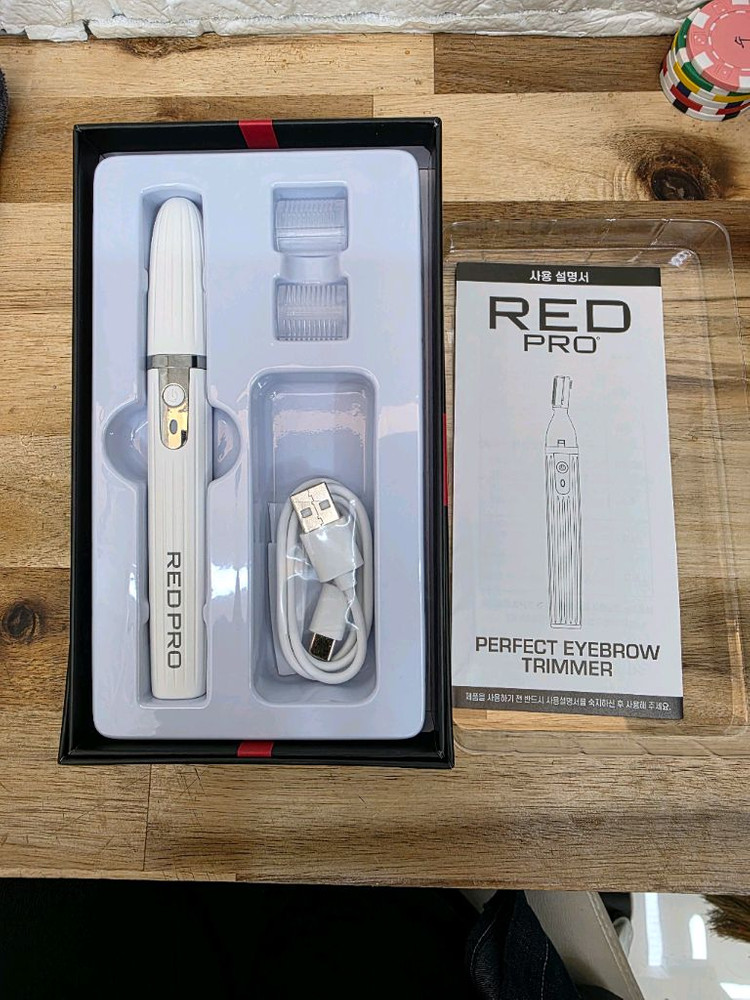 (새상품) 슬림 레드프로 퍼팩트 눈썹바리깡 이미지