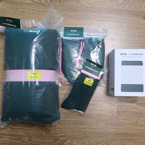 (1세트) 스타벅스 프리퀀시 MSGM 블랭킷 담요 그린 양말 파우치 가습기 새상품 미개봉 4종