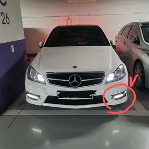 새제품)벤츠 w204 w212 r172 c207 흰색 백색led drl 안개등 주간주행등 안개등 커버 벤츠 led등
