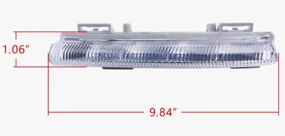 새제품)벤츠 w204 w212 r172 c207 흰색 백색led drl 안개등 주간주행등 안개등 커버 벤츠 led등--1