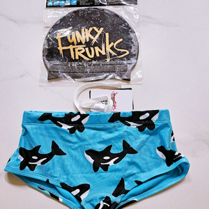 (새상품) 풀타임 범고래 숏사각 L / 펑키타 브론즈 수모