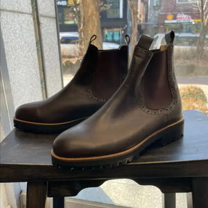 피렌체아뜨리에 소가죽 첼시부츠 브라운250