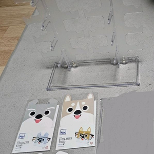 투명 아크릴 5단 썬글라스 거치대