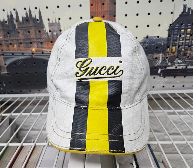 구찌 모자 야구모자 볼캡 M 56 세리라인 GG 코팅 캔버스 KF42 이미지