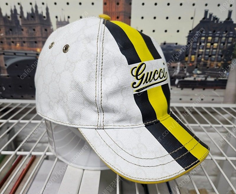 구찌 모자 야구모자 볼캡 M 56 세리라인 GG 코팅 캔버스 KF42 이미지