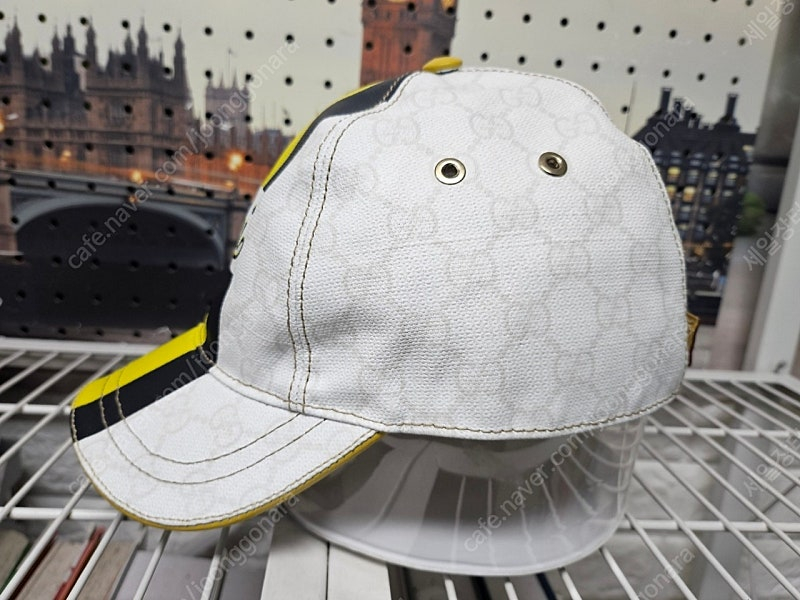 구찌 모자 야구모자 볼캡 M 56 세리라인 GG 코팅 캔버스 KF42 이미지