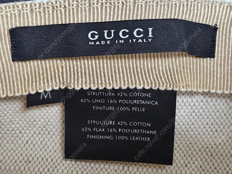 구찌 모자 야구모자 볼캡 M 56 세리라인 GG 코팅 캔버스 KF42 이미지