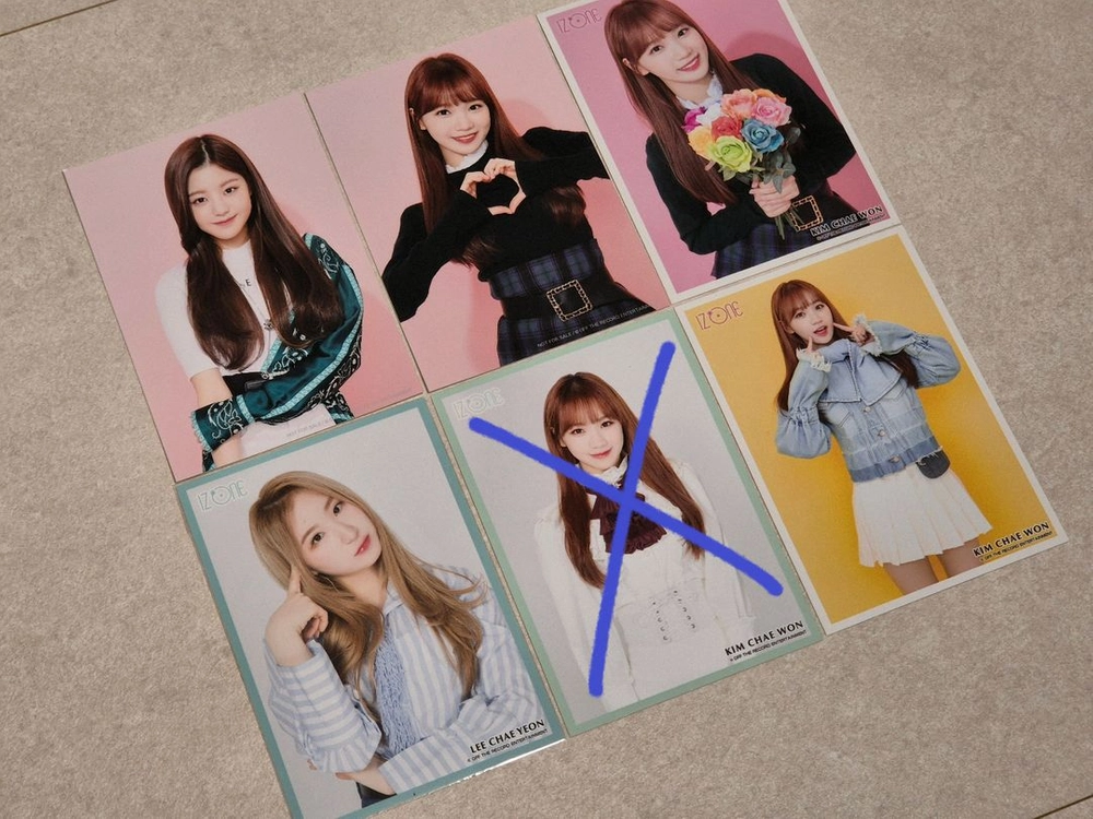 아이즈원 장원영 김채원 이채연 일본 생사진 아이브 르세라핌 포카 앨범 이미지