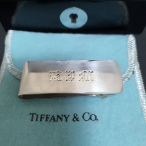 정품 티파니 머니클립 TIFFANY & Co. Money Clip 레이저 각인
