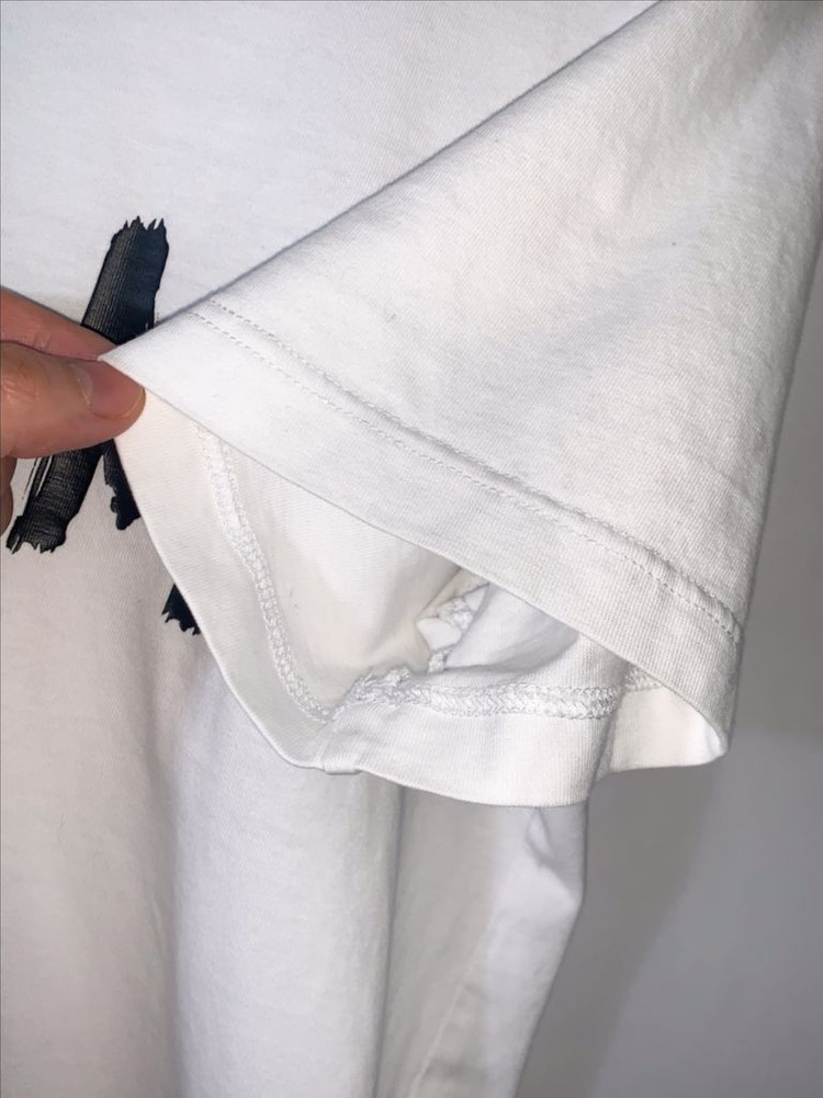 MSGM 로고 프린트 반팔 면 티셔츠 (S)--3