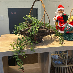 유럽 빈티지바구니 새둥지나무바구니 우드바스켓장식소품