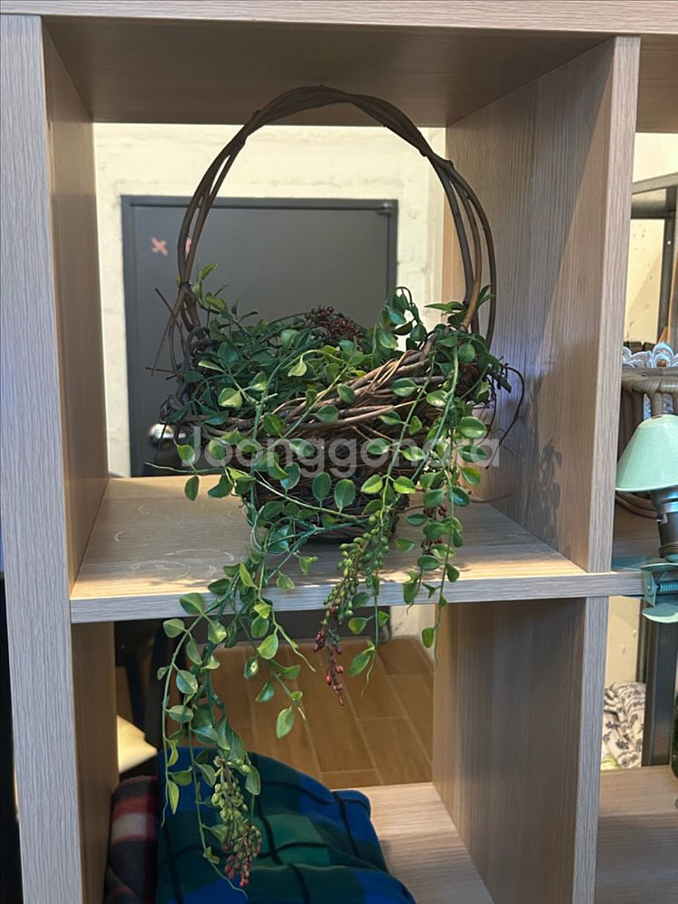 유럽 빈티지바구니 새둥지나무바구니 우드바스켓장식소품--2