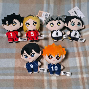 하이큐 인형 키링 6개 일괄