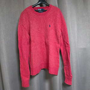 폴로 랄프로렌 핑크색 메리노울 니트 L