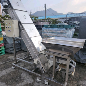 올스텐 경사 상승 이송 벨트 아다치 컨베어 컨베이어 공급호퍼피더 세트