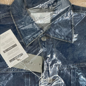 Ciota 시오타 Double Pocket Denim Jacket Medium Dark Blue Damage