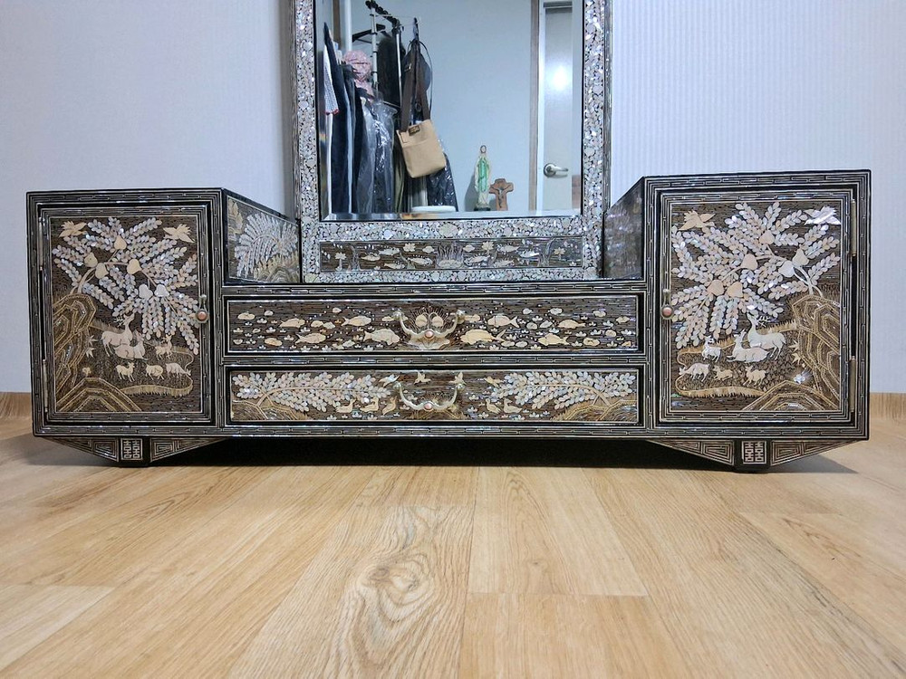 이조자개화장대 이조자개 자개장--1