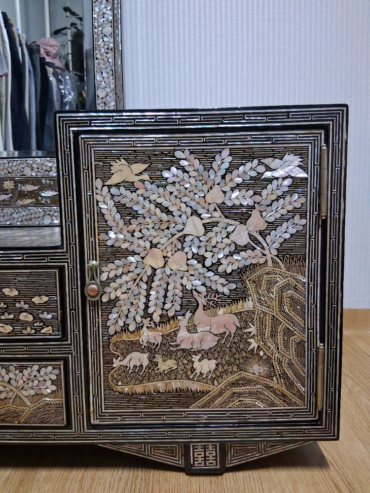 이조자개화장대 이조자개 자개장--2