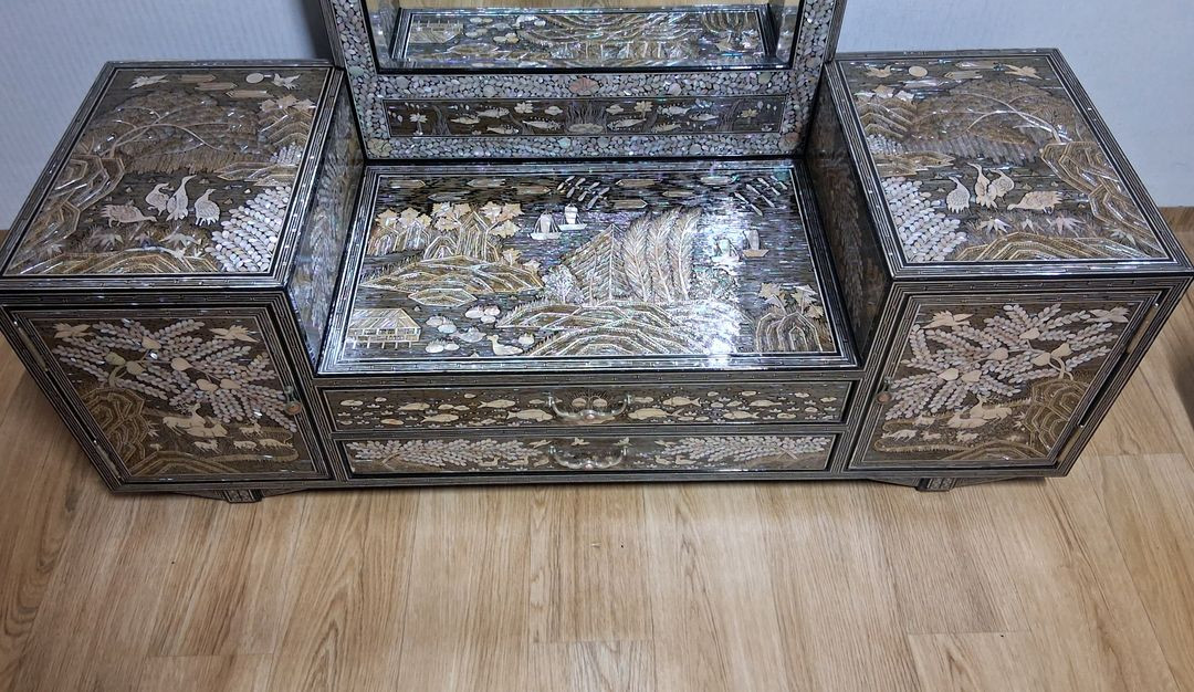 이조자개화장대 이조자개 자개장--3