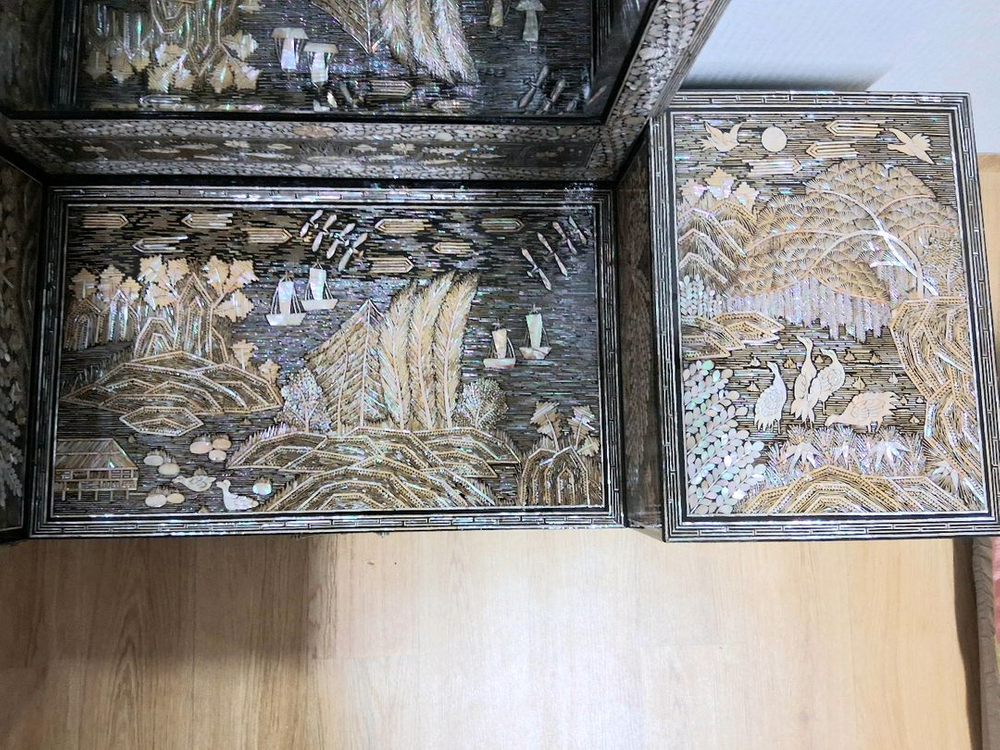 이조자개화장대 이조자개 자개장--4