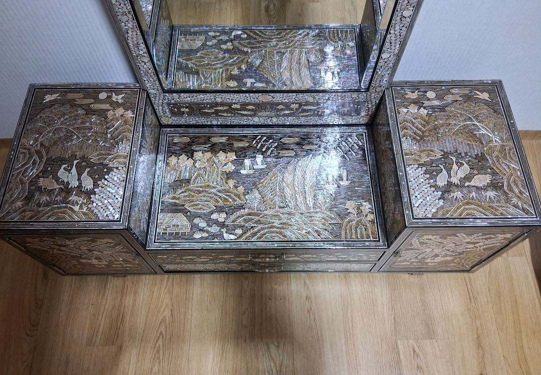 이조자개화장대 이조자개 자개장--5