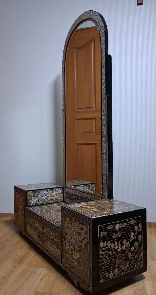 이조자개화장대 이조자개 자개장--6