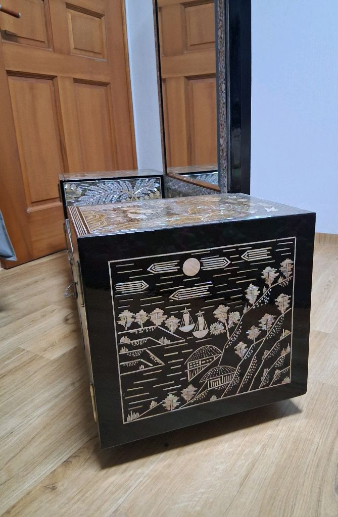 이조자개화장대 이조자개 자개장--7