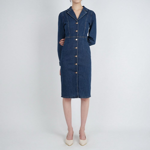 새상품) 게스 데님 미디 원피스 55