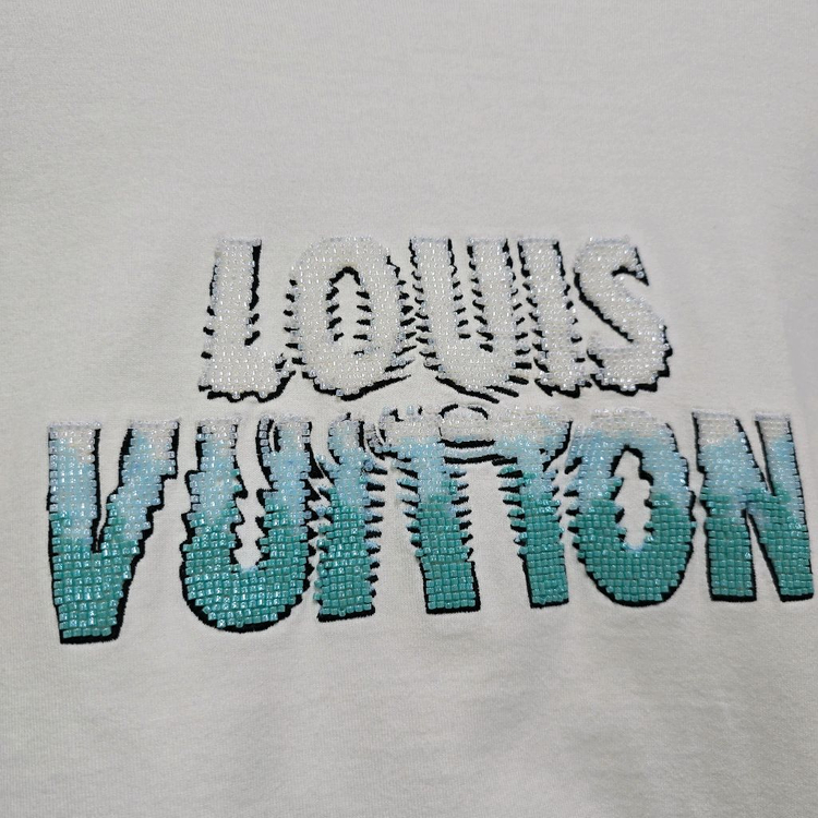 루이비통 스플래시 비즈 반팔 티셔츠 L사이즈 이미지