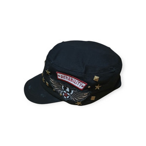 [새상품] 남녀공용 워싱 군모/블랙/사계절용 빈티지모자