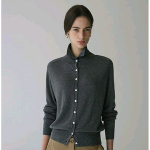 시야쥬 하이넥 니트 가디건 유니클로 앤유