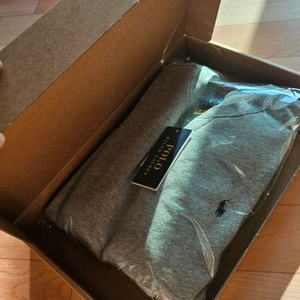 폴로랄프로렌 보이즈L 기모맨투맨 회색 정품 새상품 9만원 (여성성인 55가능)