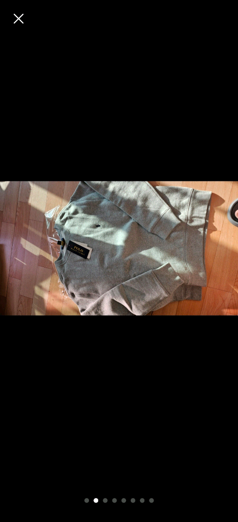 폴로랄프로렌 보이즈L 기모맨투맨 회색 정품 새상품 9만원 (여성성인 55가능)--1