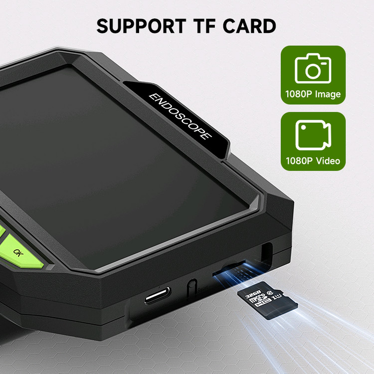 새상품)15M 사진,녹화(SD포함) 내시경카메라4.3인치 누수탐지 배관검사--1