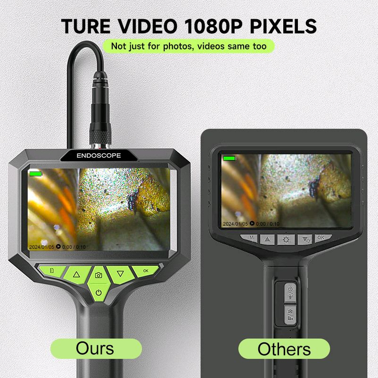 새상품)15M 사진,녹화(SD포함) 내시경카메라4.3인치 누수탐지 배관검사--5