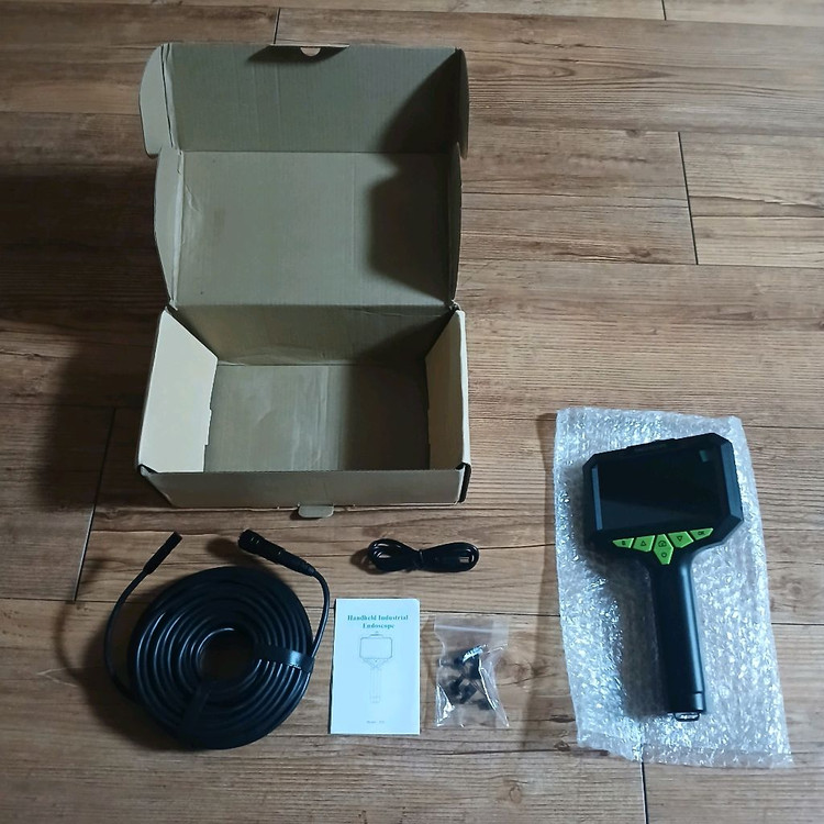 새상품)15M 사진,녹화(SD포함) 내시경카메라4.3인치 누수탐지 배관검사--9