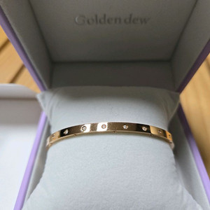 골든듀 리플렉션 로즈골드 팔찌 M