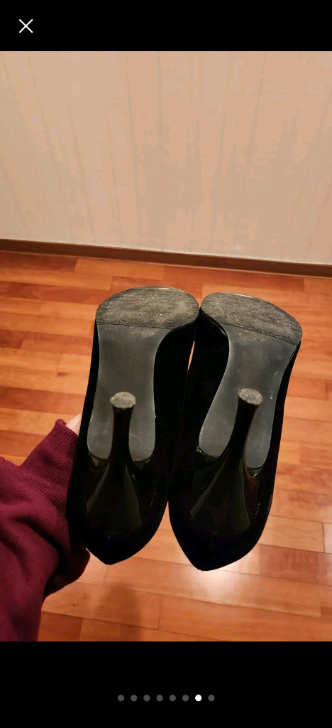 여성구두 245 큐빅구두 정장구두 웨딩슈즈 판매회사 1회착 판매가5만 (구매 13만)--6