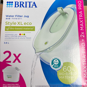 브리타 스타일 XL 에코 정수기 3.6L 미개봉새제품