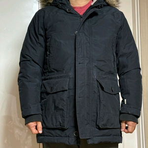 팀버랜드 오리털 패딩 파카 네이비색 L사이즈 105