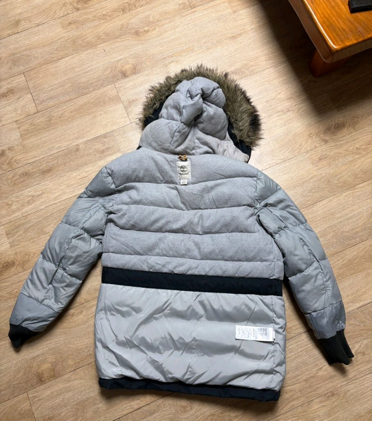 팀버랜드 오리털 패딩 파카 네이비색 L사이즈 105--6