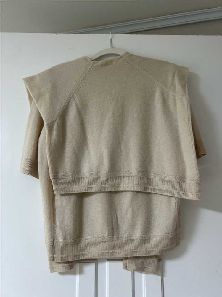 타임 니트탑 & 니트머플러 세트--2