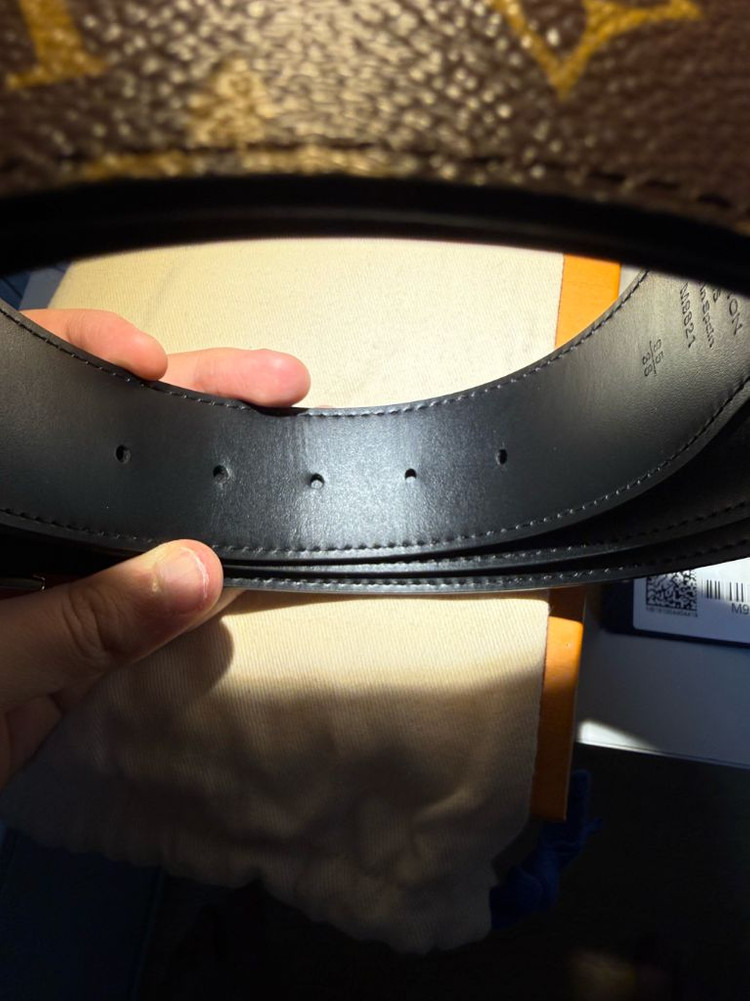 (새상품급) 루이비통 모노그램 리버시블 벨트 95size--1