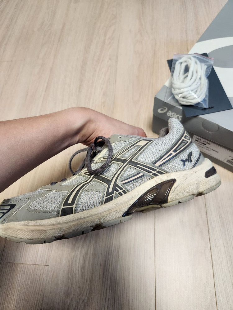 아식스 x I4P 젤 1130 글레이셔 그레이밍크--4